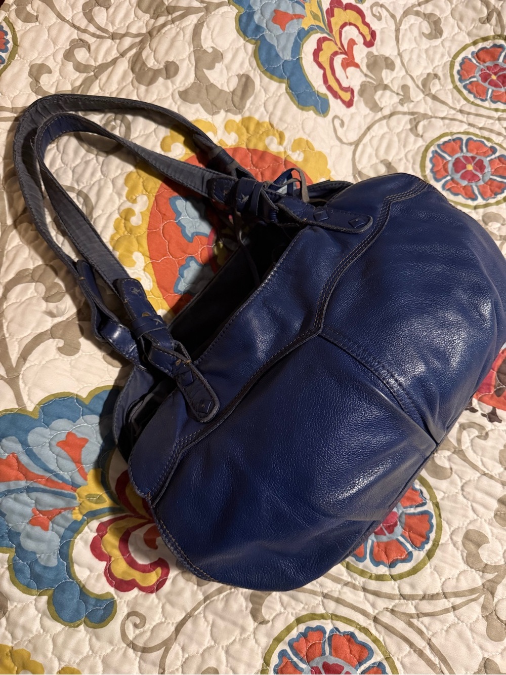slouchy boho leather shoulder bag